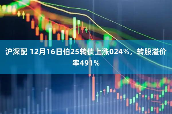 沪深配 12月16日伯25转债上涨024%，转股溢价率491%